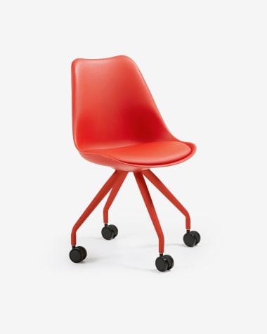 Ralf chair leg Epoxy, Red