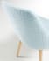Rosie chair light blue natural finish