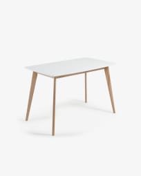 Anit solid ash wood table, 140 x 80 cm