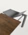 Axis porcelain extendable table in Iron Corten finish with anthracite legs 120 (180) cm