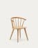 Trise MDF and solid rubber wood chair with natural lacquer