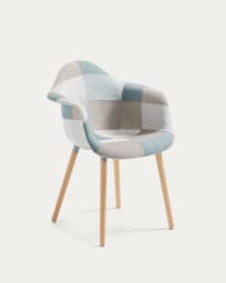 Blue patchwork Kevya chair