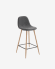 Dark grey Nolite stool height 65 cm