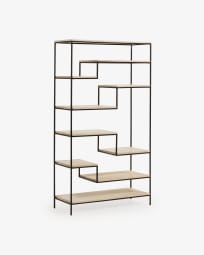 Push shelving unit 100 x 180 cm black