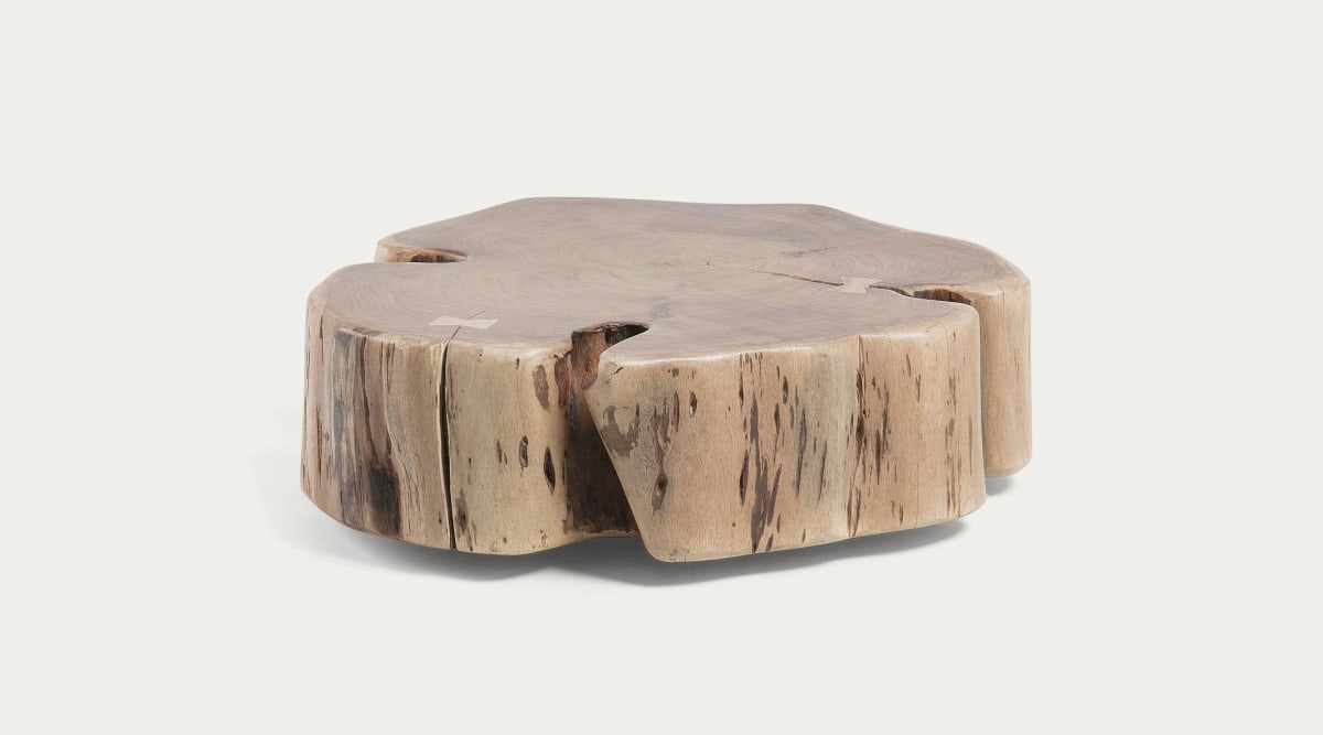 Table basse Essi à roulettes en acacia massif Ø 65 x 60 cm | Kave Home®