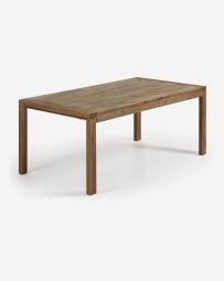 Table extensible Briva placage de chêne finition effet vieilli 180 (230) x 90 cm