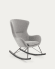 Κουνιστή καρέκλα Vania, γκρι