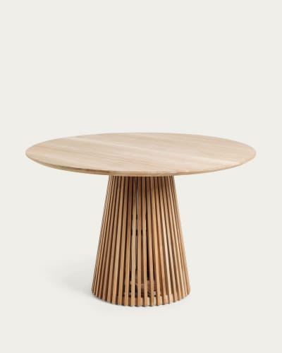 Table ronde Jeanette bois massif de teck Ø 120 cm | Kave Home®