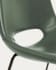 Καρέκλα Zahara, πράσινο και ατσάλινα πόδια σε μαύρο φινίρισμα