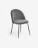 Ivonne grey velvet chair