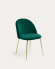 Καρέκλα Ivonne, πράσινο βελούδο
