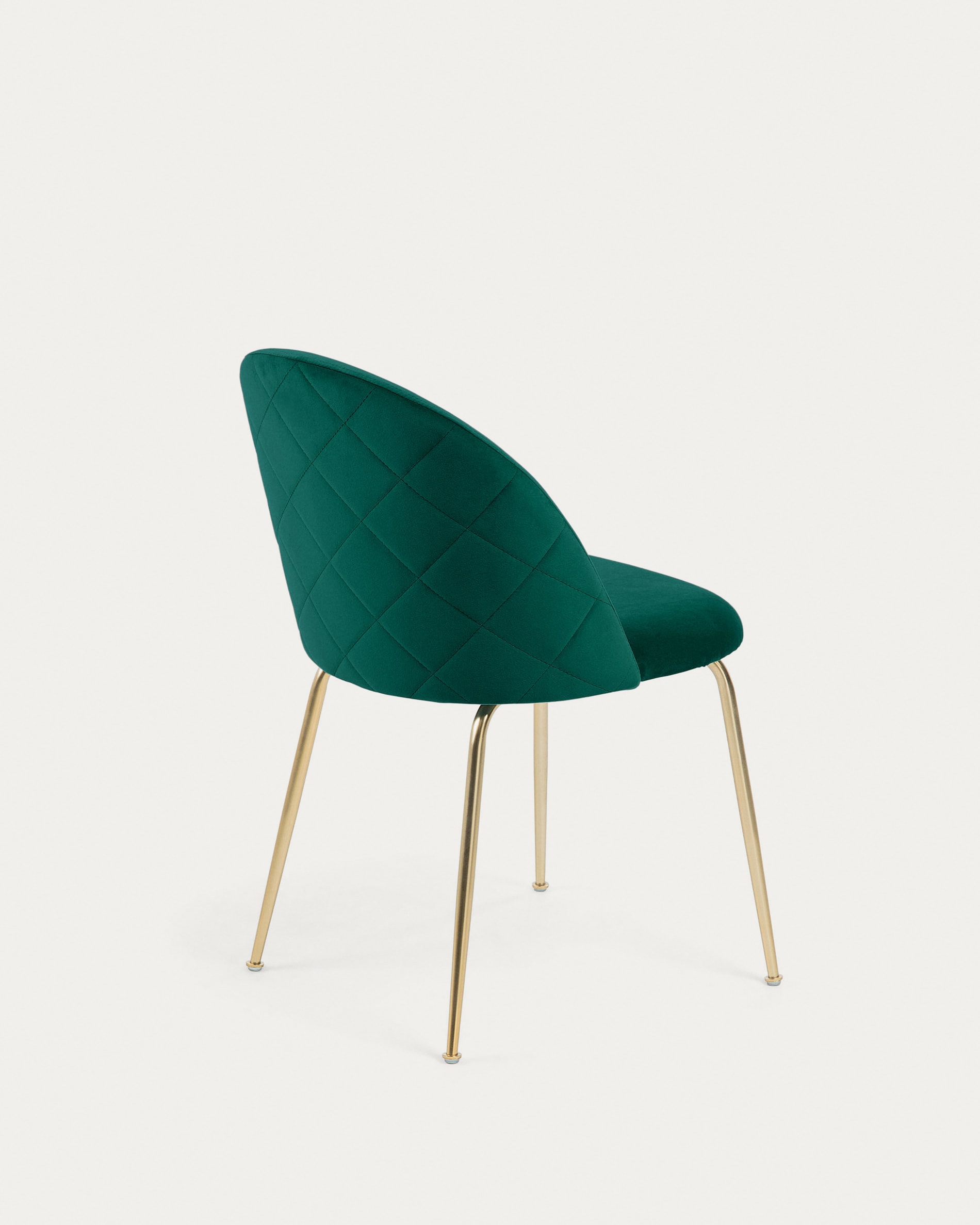 verlichten Eentonig Uitrusten Green velvet Ivonne chair | Kave Home®