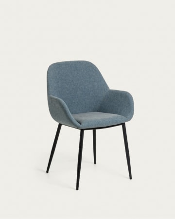 Krzesło Konna w kolorze jasnoniebieskim