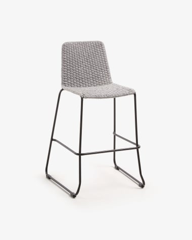 Spotted grey Brianne barstool height 74 cm