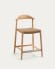 Nina stool in solid acacia wood height 62 cm