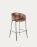 Brown synthetic leather Yvette barstool height 74 cm