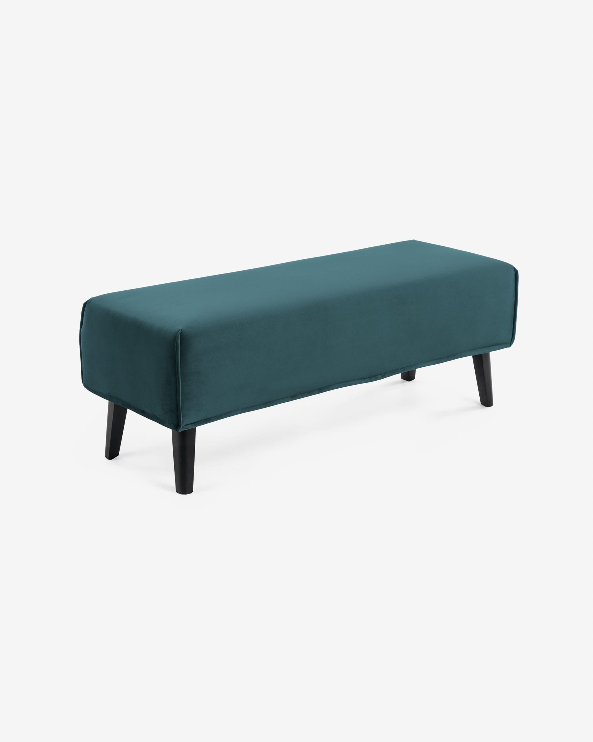 Turquoise store velvet bench