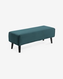 Banquette Dyla velours turquoise 111 cm