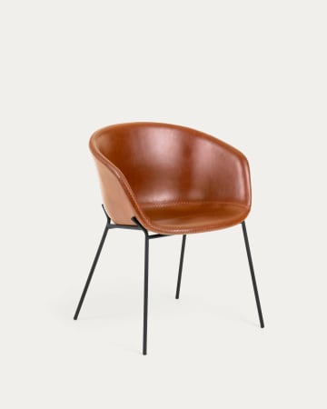 Chair synthetic leather Yvette brown