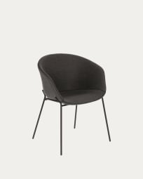 Cadeira Yvette cinza-escuro