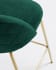 Green velvet Ivonne stool height 76 cm