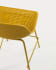 Quinby outdoor stool in yellow, height 75 cm