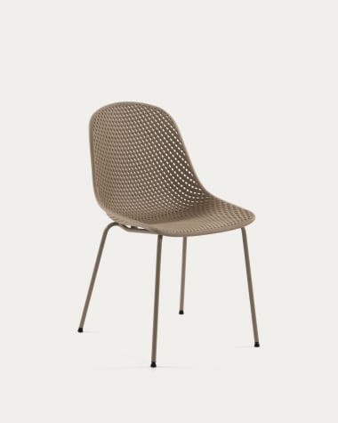 Quinby outdoor dining chair in beige
