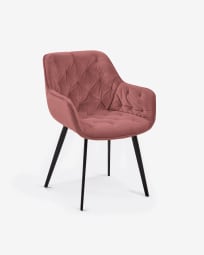 Chair Mulder pink velvet