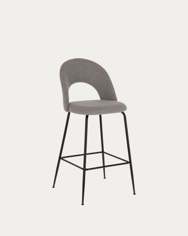 Mahalia light grey stool height 65 cm
