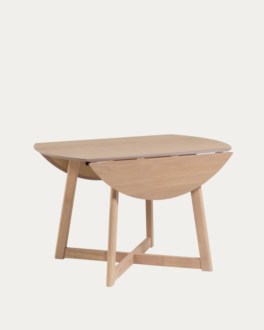 Amerikaans voetbal Harmonisch Mail Uitschuifbare tafel Maryse 70 (120) x 75 cm afwerking in eiken-hout | Kave  Home