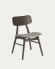 Selia chair in solid rubber wood, ash veneer and light grey upholstery