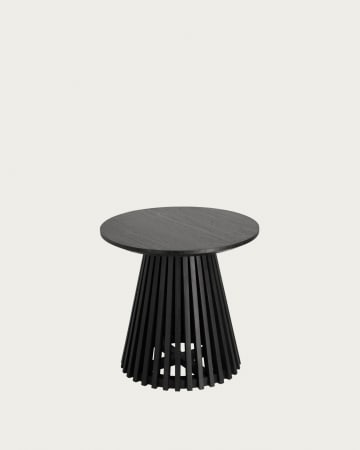Bijzettafel Jeanette Ø 50 cm zwart