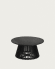 Table basse Jeanette en bois de Mindy noir Ø 80 cm
