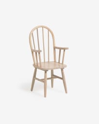 Daisa kids chair in solid rubber wood