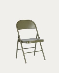 Πτυσσόμενη μεταλλική καρέκλα Aidana, σκούρο πράσινο