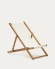 Adredna faltbarer Liegestuhl für außen aus massivem Akazienholz FSC 100% in beige