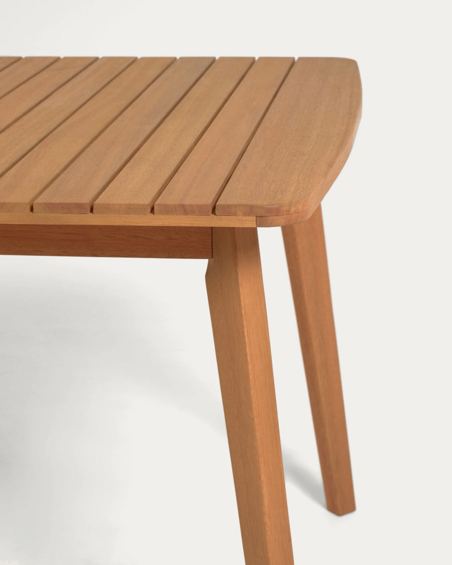 Tavolo rotondo 100% da esterni Urgell in legno massello di eucalipto Ø 130  cm FSC