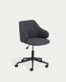 Chaise de bureau Einara gris foncé
