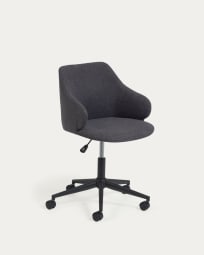 Καρέκλα γραφείου Einara, σκούρο γκρι