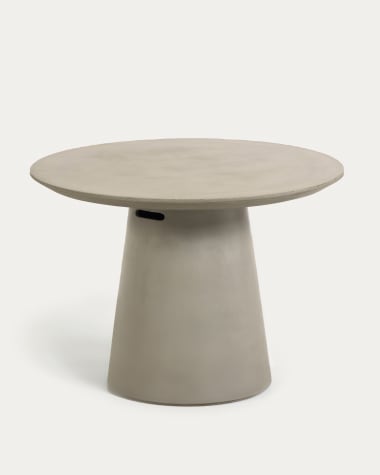 Itai outdoor round cement table, Ø 120 cm