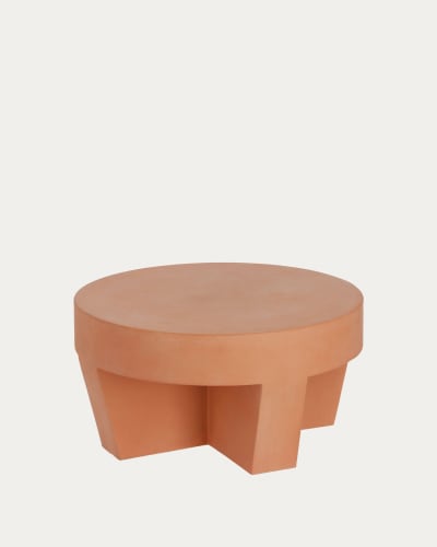 Table basse ronde Vilena en terre cuite de Ø 60 cm | Kave Home®