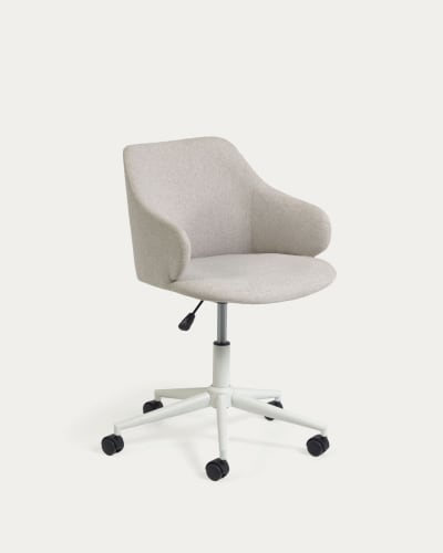 Chaise de bureau Einara gris clair | Kave Home®