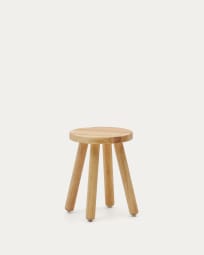 Dilcia kids stool in solid rubber wood 31 cm high