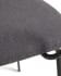 Καρέκλα Auxtina, σκούρο γκρι chenille και μαύρο μέταλλο