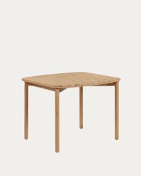 Table Sheryl en bois d'eucalyptus 90 x 90 cm FSC 100%