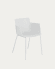 Krzesło Hannia z podłokietnikami białe