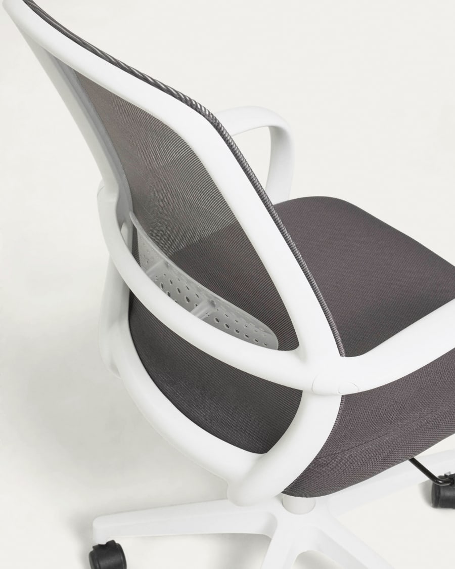 Melva office chair in grey