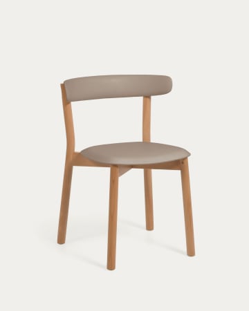 Santina beech chair in brown