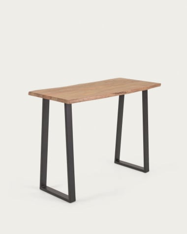 Alaia bar table made from solid acacia wood with natural finish, 140 x 60 cm