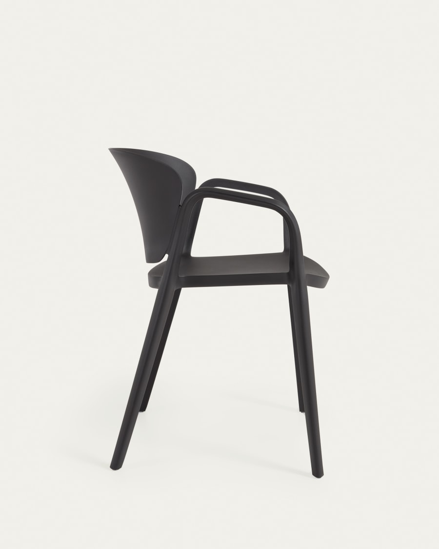 Ania stapelbarer Stuhl 100% outdoor schwarz